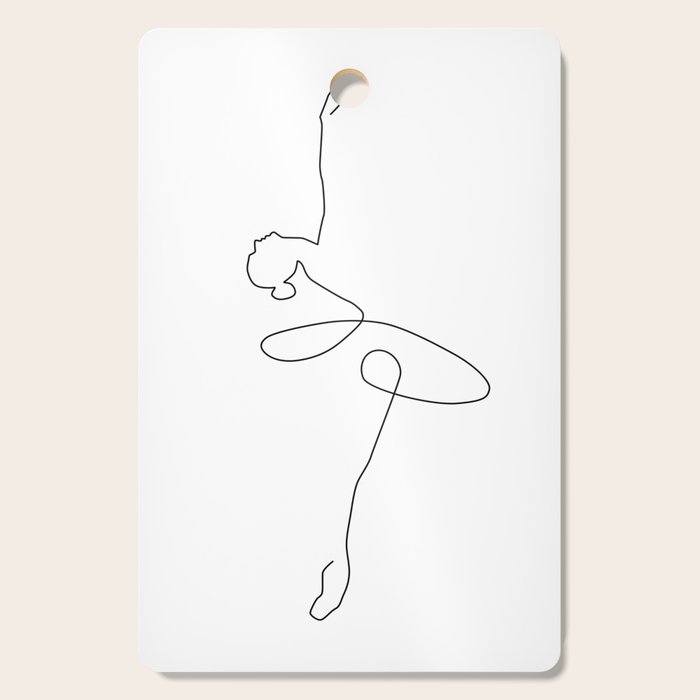 Abstract Ballerina Cutting Board Gallery Image 1