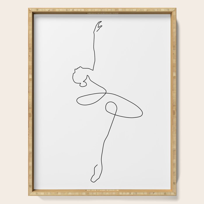 Abstract Ballerina Serving Tray Gallery Image 1
