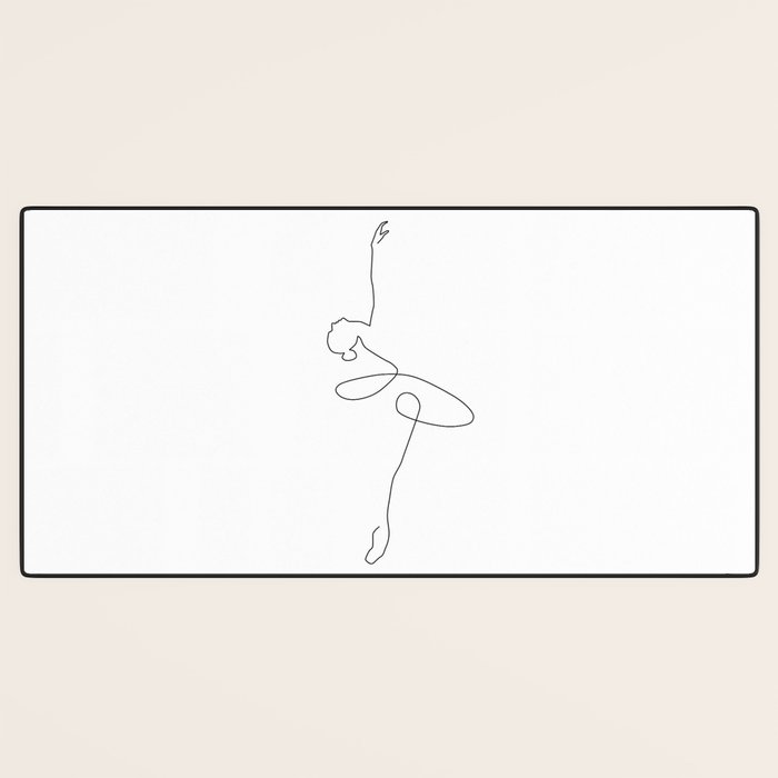 Abstract Ballerina Desk Mat Gallery Image 3