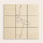 Abstract Ballerina Wood Wall Art Gallery Image 1