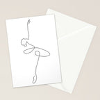 Abstract Ballerina Stationery Card Gallery Image 2