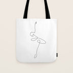 Abstract Ballerina Tote Bag Gallery Image 1