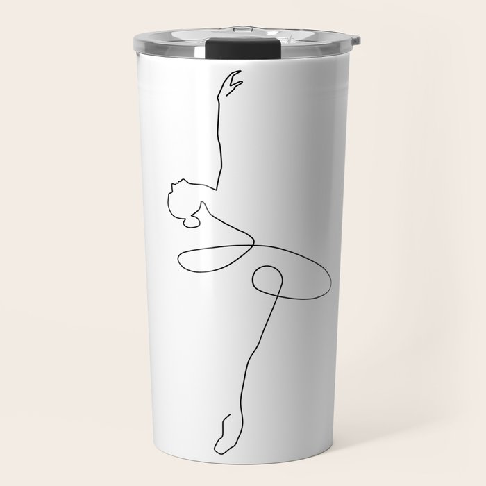 Abstract Ballerina Travel Mug Gallery Image 1