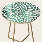 Floral Bloom Green and White Side Table Gallery Image 2