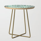 Floral Bloom Green and White Side Table Gallery Image 1
