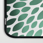 Floral Bloom Green and White Laptop Sleeve Gallery Image 3