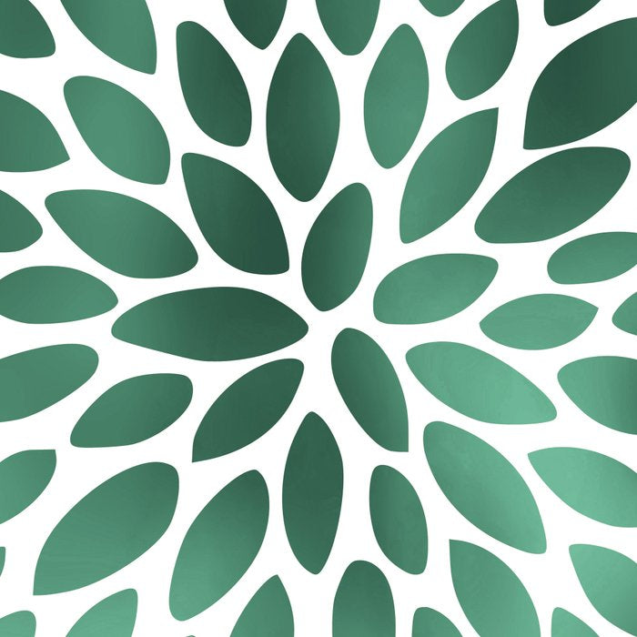 Floral Bloom Green and White Coffee Mug Gallery Image 2