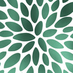 Floral Bloom Green and White Coffee Mug Gallery Image 2