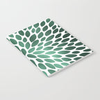Floral Bloom Green and White Notebook Gallery Image 2