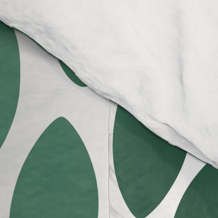 Floral Bloom Green and White Comforter Gallery Image 4