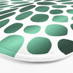 Floral Bloom Green and White Bath Mat Gallery Image 3