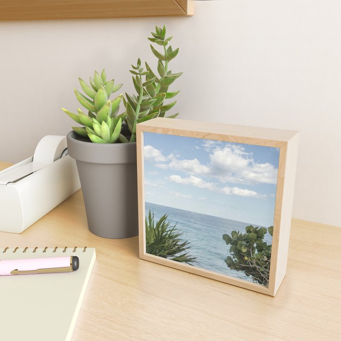 Tropical Ocean View - Blue Sea and Lush Greenery Wall Art Mini Art Print Gallery Image 2