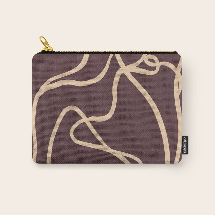 Abstract Line Art Cat 4 Carry All Pouch Gallery Image 1