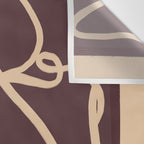 Abstract Line Art Cat 4 Wall Tapestry Gallery Image 3