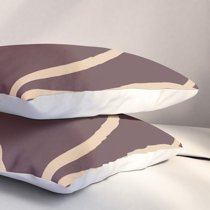 Abstract Line Art Cat 4 Pillow Sham Gallery Image 3