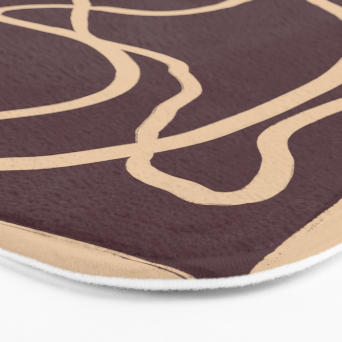 Abstract Line Art Cat 4 Bath Mat Gallery Image 3