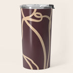 Abstract Line Art Cat 4 Travel Mug Gallery Image 2