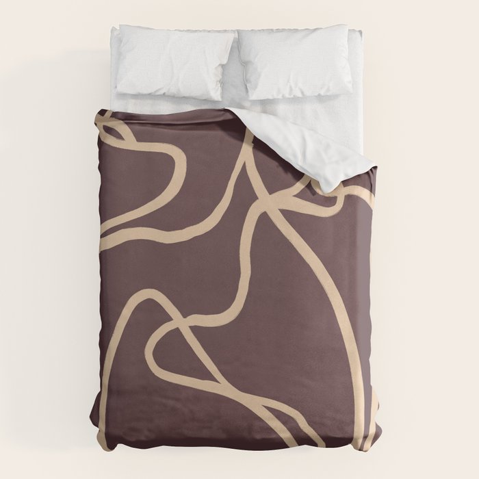 Abstract Line Art Cat 4 Duvet Cover Gallery Image 1