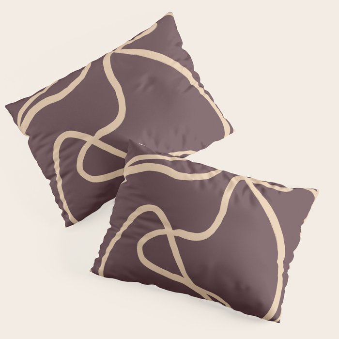 Abstract Line Art Cat 4 Pillow Sham Gallery Image 1