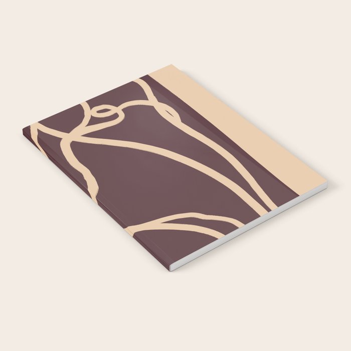 Abstract Line Art Cat 4 Notebook Gallery Image 2