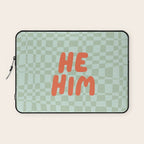 He / Him Pronouns  Laptop Sleeve Gallery Image 1