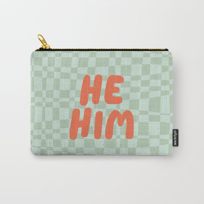 He / Him Pronouns  Carry All Pouch Gallery Image 1