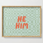 He / Him Pronouns  Serving Tray Gallery Image 1