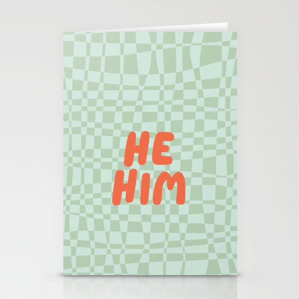 He / Him Pronouns  Stationery Card Gallery Image 2