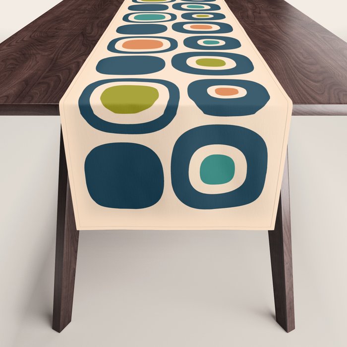 Mid Century Modern Scandinavian Abstract 322 Table Runner