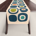 Mid Century Modern Scandinavian Abstract 322 Table Runner Gallery Image 1