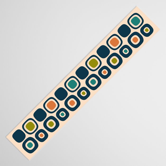 Mid Century Modern Scandinavian Abstract 322 Table Runner Gallery Image 3