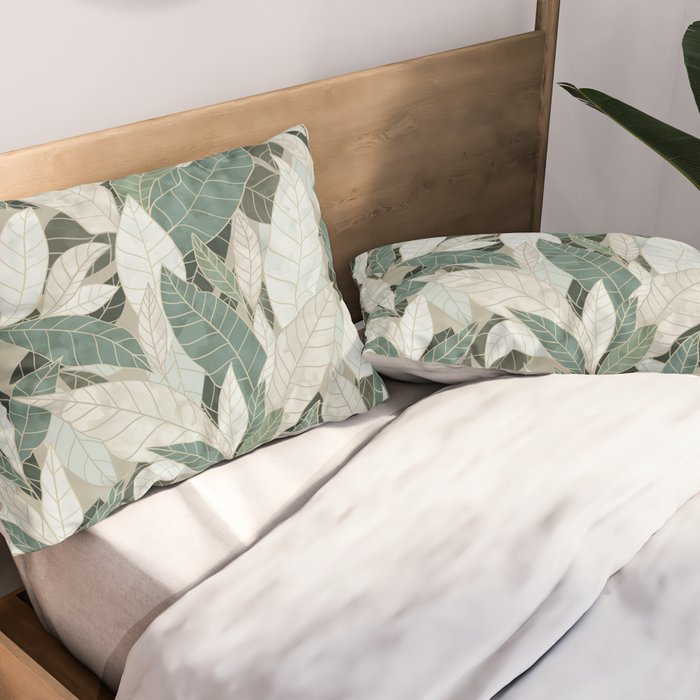 Gold forest Pillow Sham Gallery Image 2