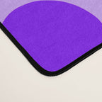  Purple Retro Flowers and Dark Blue Leaves on Light Lilac Pink Background #decor #society6 #buyart Desk Mat Gallery Image 4