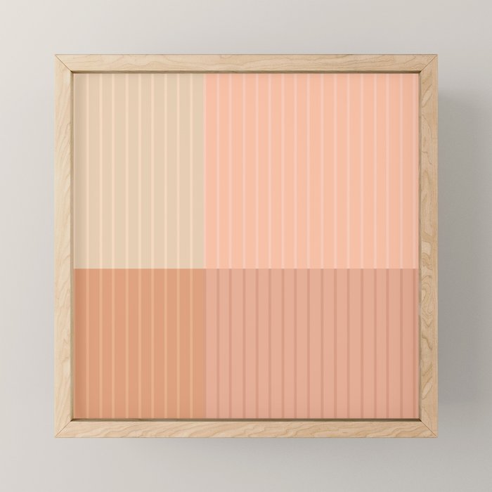 Color Block Line Abstract II Vintage Neutral Mini Art Print Gallery Image 1