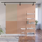 Color Block Line Abstract II Vintage Neutral Wall Mural Gallery Image 1