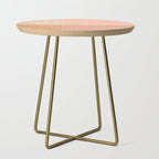 Color Block Line Abstract II Vintage Neutral Side Table Gallery Image 1