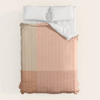 Color Block Line Abstract II Vintage Neutral Duvet Cover Gallery Image 6