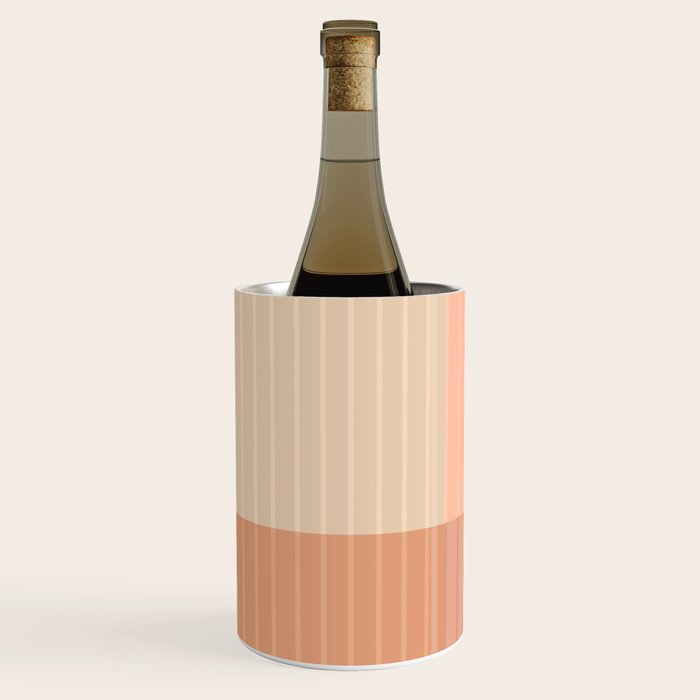 Color Block Line Abstract II Vintage Neutral Wine Chiller Gallery Image 2