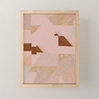 abstract pink texture background Mini Art Print Gallery Image 1