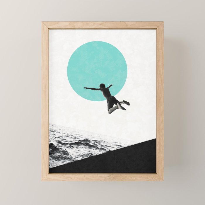 Don't think. Jump ... Mini Art Print Gallery Image 1