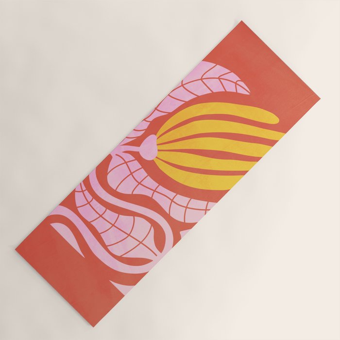 Sunglow & Cotton Candy: Les Fleurs | Flower Market Color Series 05 Yoga Mat Gallery Image 1