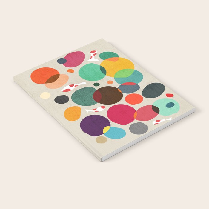 Lotus in koi pond Notebook Gallery Image 1