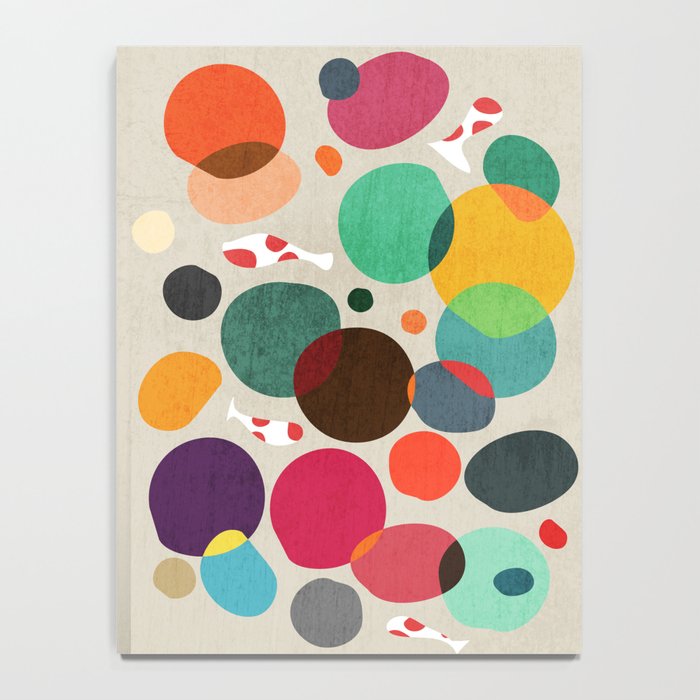 Lotus in koi pond Notebook Gallery Image 4