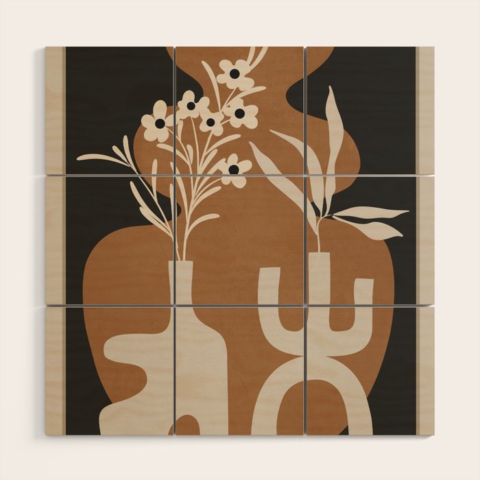 Abstract Blooms 1 Wood Wall Art Gallery Image 1