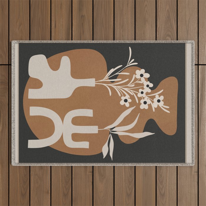 Abstract Blooms 1 Outdoor Rug Gallery Image 1
