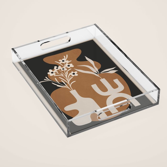 Abstract Blooms 1 Acrylic Tray Gallery Image 1