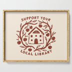 Support Your Local Library Serving Tray Gallery Image 1