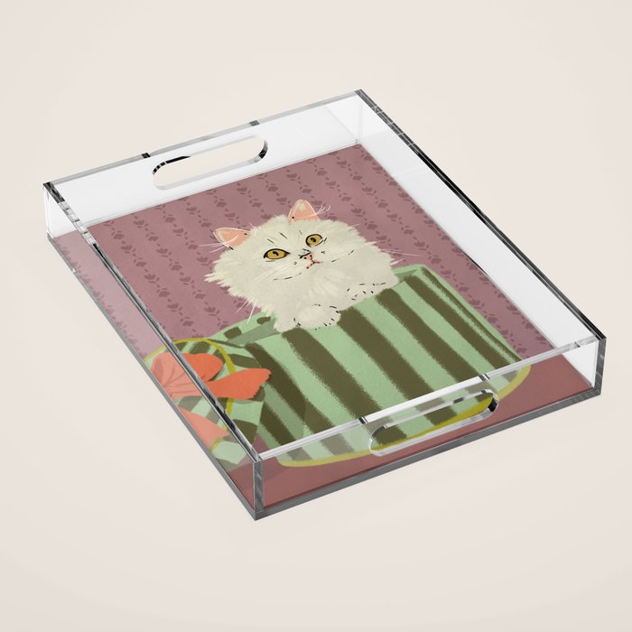 Surprise Kitty Acrylic Tray Gallery Image 1