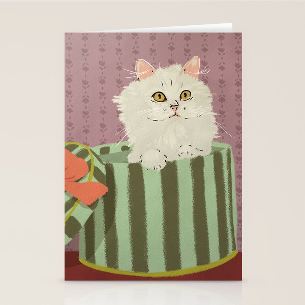 Surprise Kitty Stationery Card Gallery Image 1