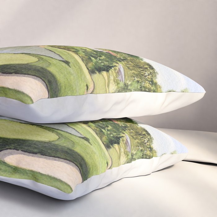 Congressional Golf Course 10th Hole Pillow Sham Gallery Image 3